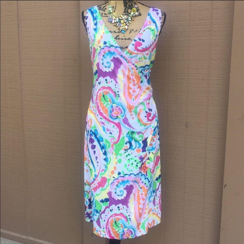 Ralph Lauren Multicolor Wrap Dress